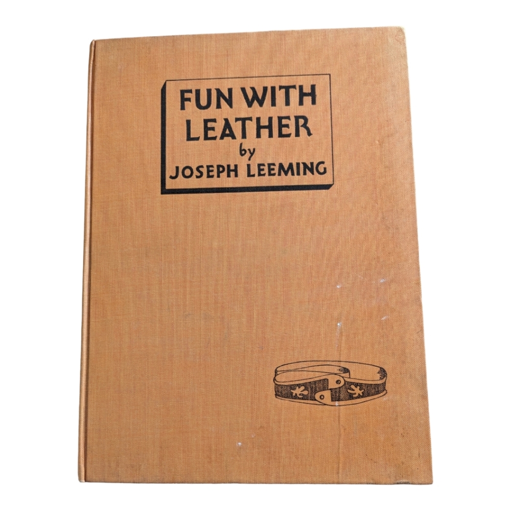 Vintage Fun With Leather Hardcover Book